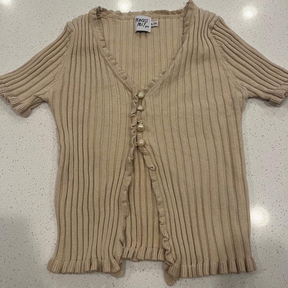 Princess Polly Tan Button down